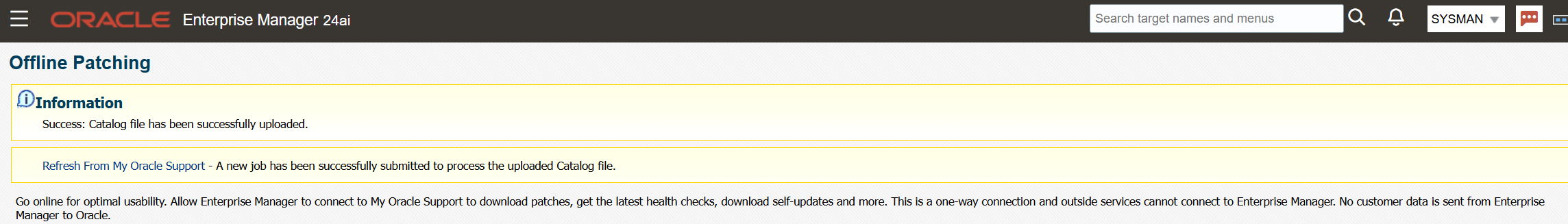 OEM Self Update - Upload Catalog ZIP