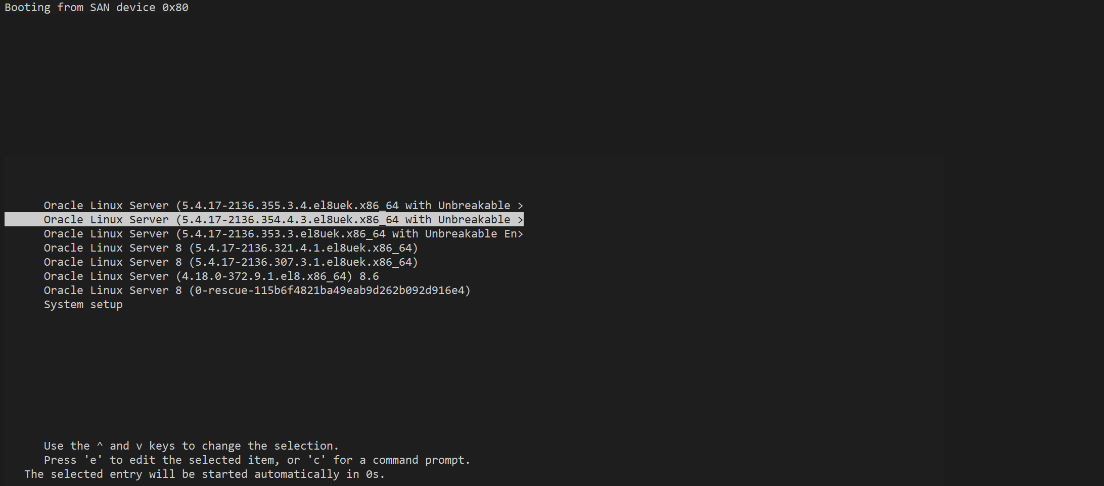 GRUB Menu via Serial Console
